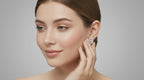 0.66 Ct Marquise Shape Halo Diamond Earrings | 14K Yellow Gold