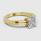 0.75 Carat Solitaire Diamond Engagement Ring | 14K Yellow Gold