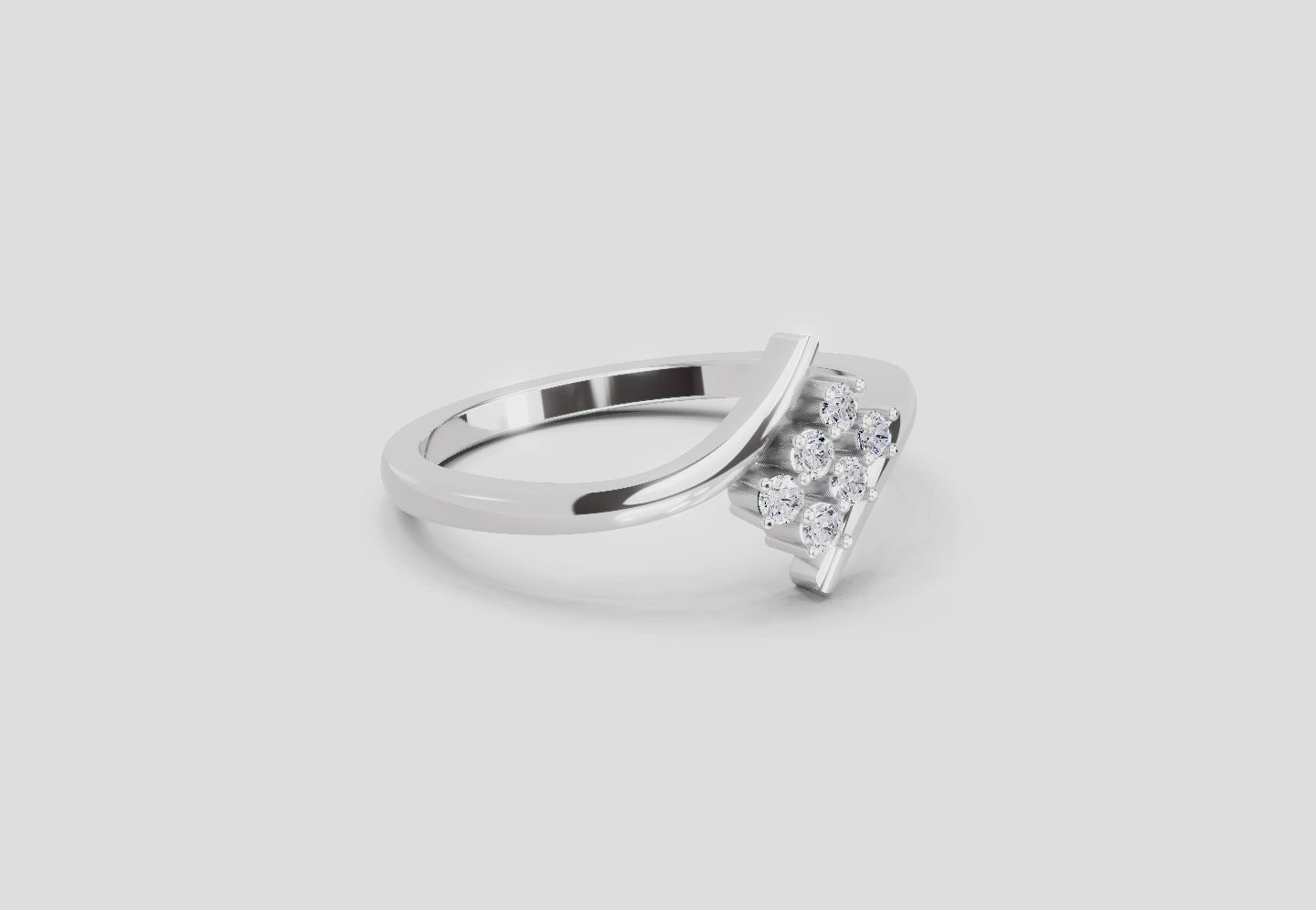 Load video: 0.07 Carat Lumora Promise Engagement Ring | 14K White Gold