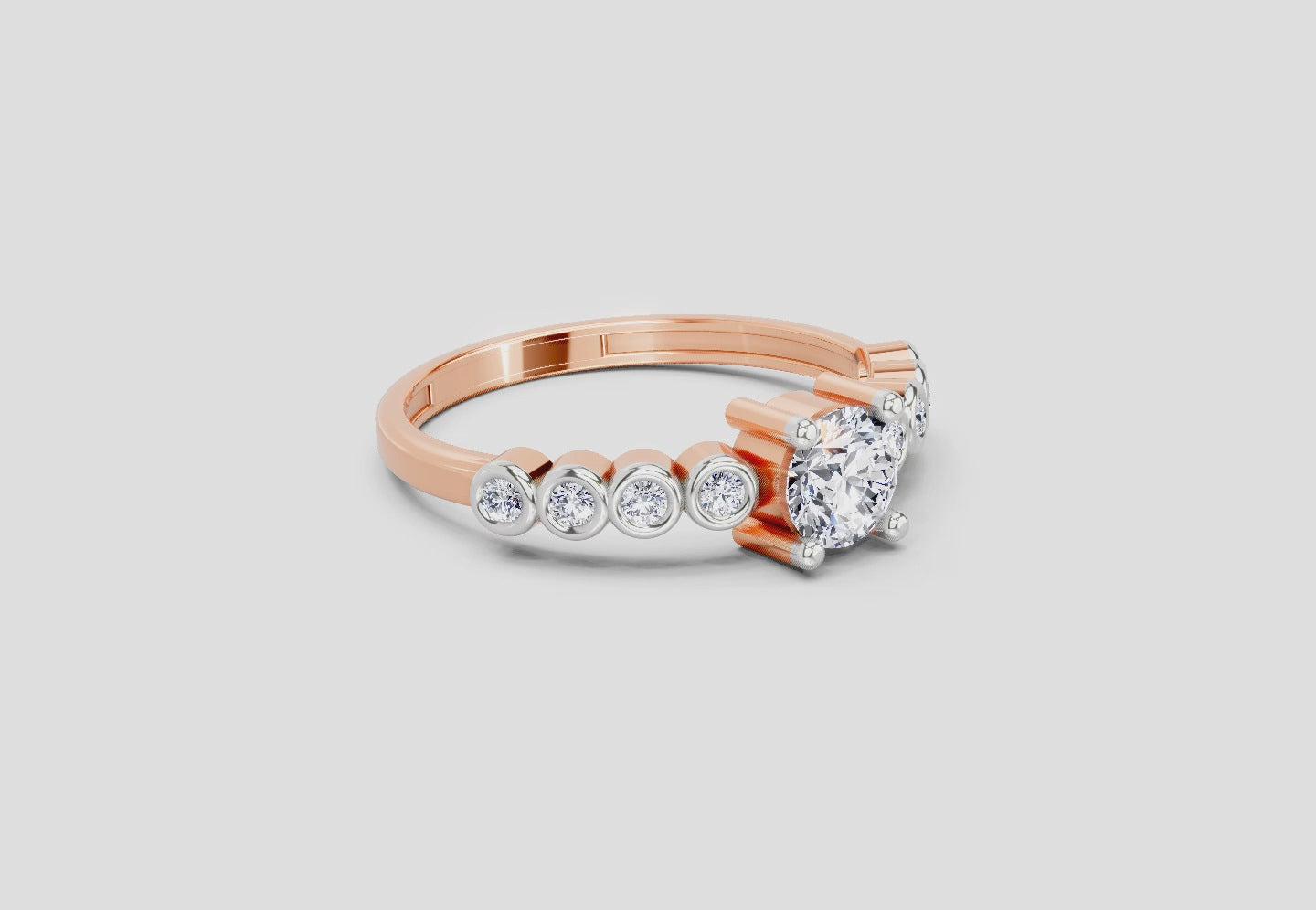 Load video: 0.55 Carat Round Shape Diamond Ring | 14K Rose Gold