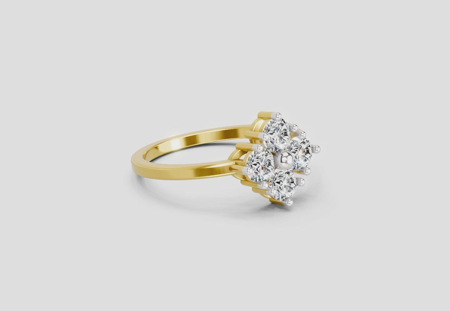 Load video: 0.76 Carat Starflower promise Engagement Ring | 14K Rose Gold