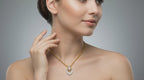 0.3 Carat Lab Grown Diamond teardrop Pendant in 14K