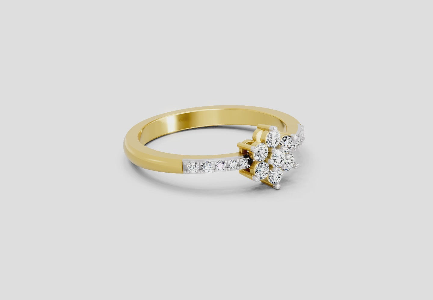 Load video: 0.33 Ct Flower | 14K Yellow Gold