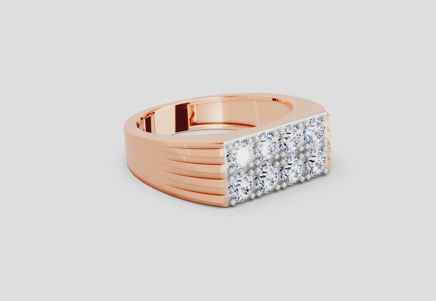 Load video: 1.52 Ct  Round Cluster Diamond Ring | 14K Rose Gold FG VS Quality Diamonds