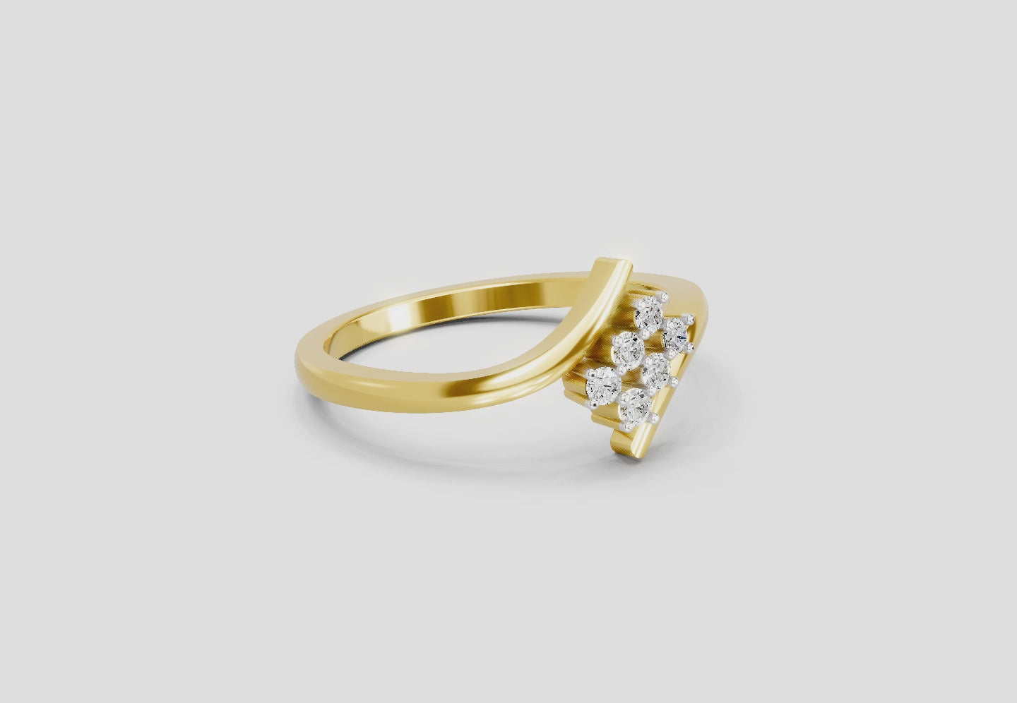Load video: 0.07 Carat Lumora Promise Engagement Ring | 14K Yellow Gold