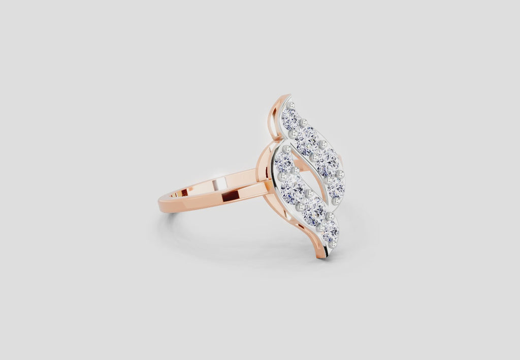 0.6 Ct Round Shape Diamond Ring | 14K Rose Gold