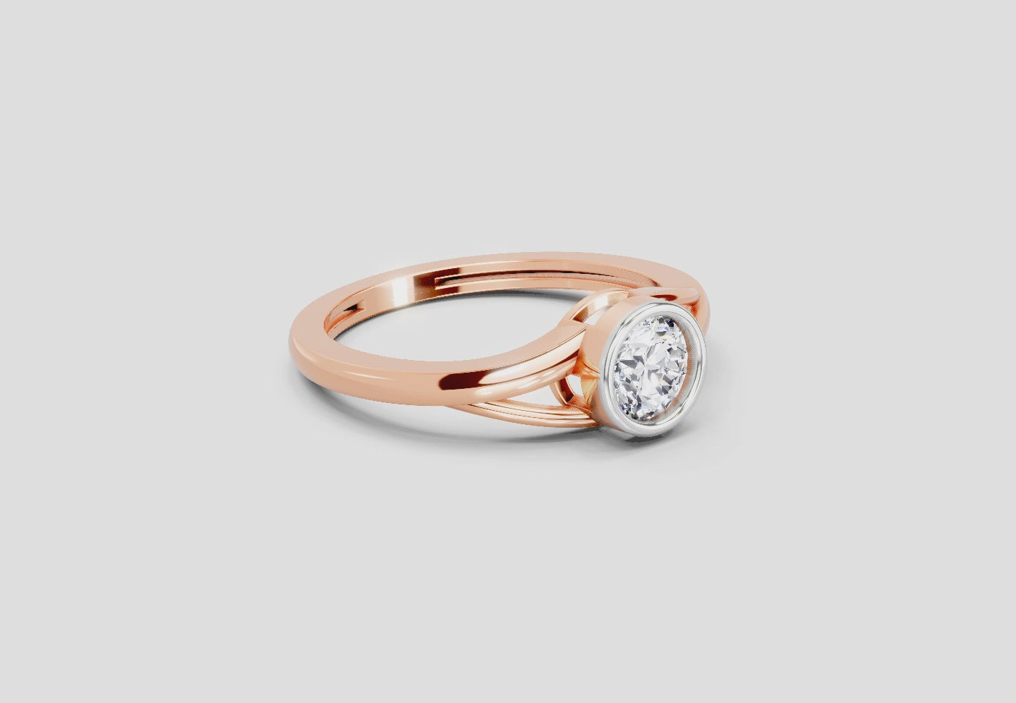 Load video: 0.7 Ct Round Solitaire Ring | 14K Rose Gold