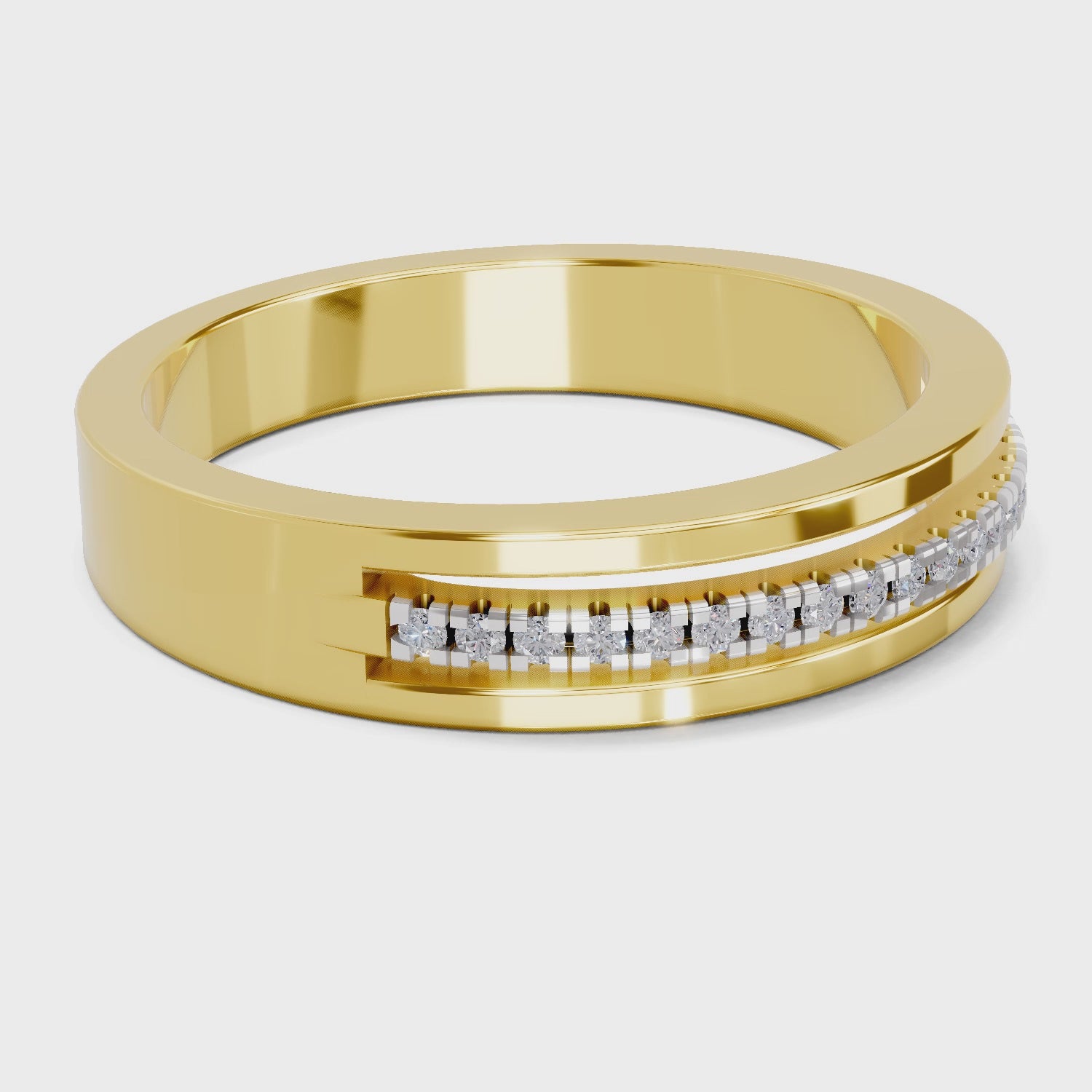 Load video: 0.09 Carat  | 925 Sterling Silver Gold Plated Fashion Ring