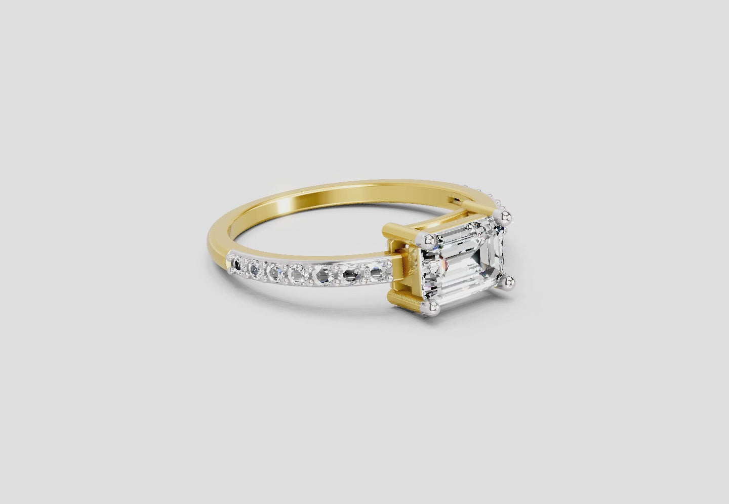 Load video: 1.18 Ct Emerald 14K Yellow Gold