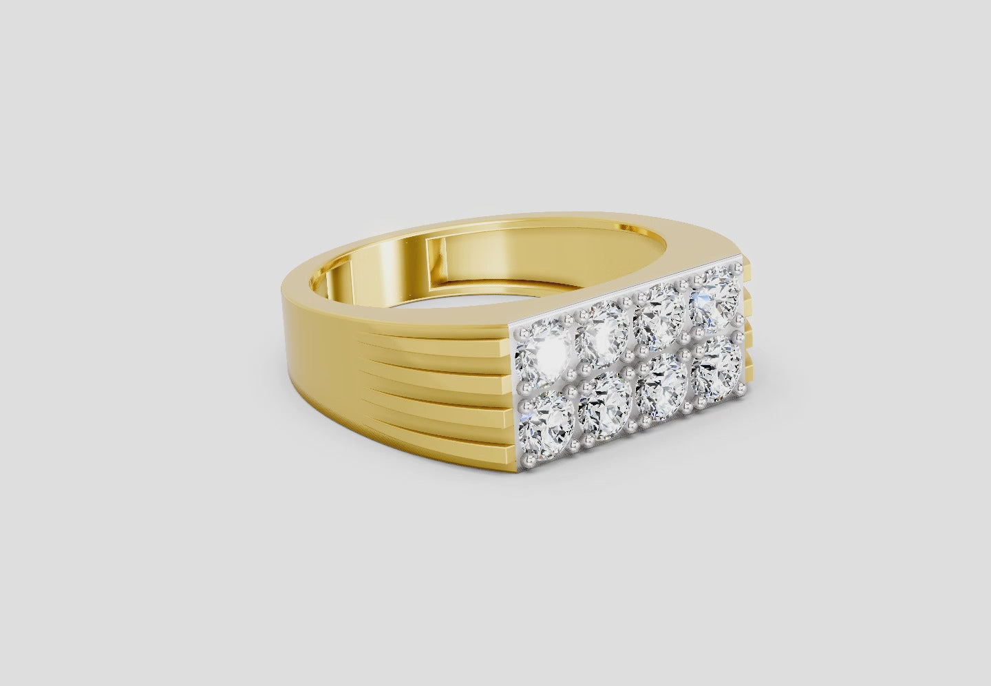 Load video: 1.52 Ct  Round Cluster Diamond Ring | 14K Yellow Gold FG VS Quality Diamonds